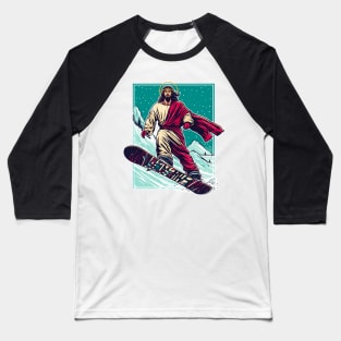 Jesus christ snowboarder Baseball T-Shirt